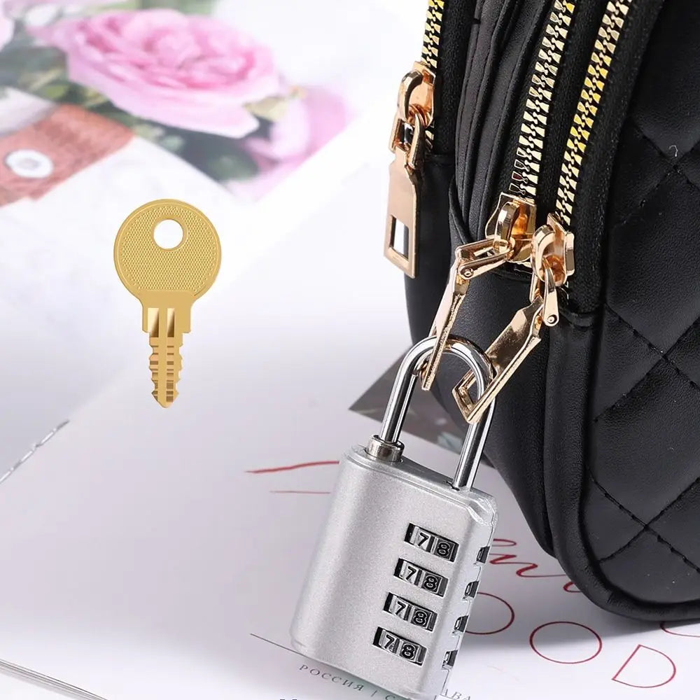 4-Digit Combination Padlock – Waterproof Travel & Luggage Lock