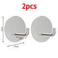 Circle Self-Adhesive Stainless Steel Wall Hook | No-Drill
