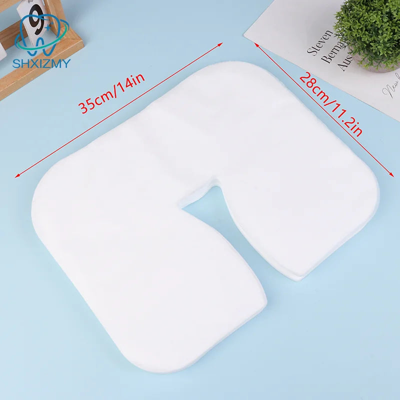 100/200Pcs Disposable Cotton Massage Headrest Face Pads