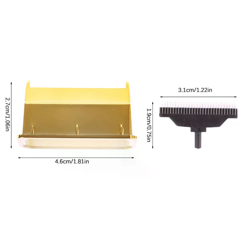 KM-RS7098 Replacement Blade Head – Gold Stainless Steel Shaver