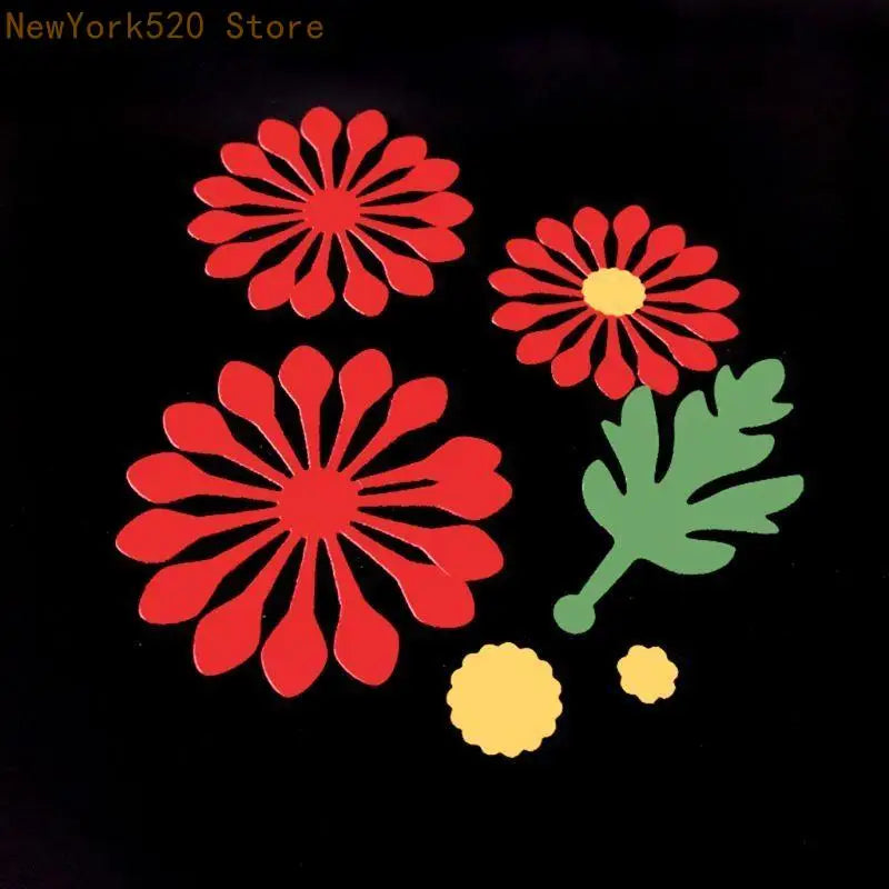 Round Flower Metal Cutting Die Stencil for Scrapbooking & Cards