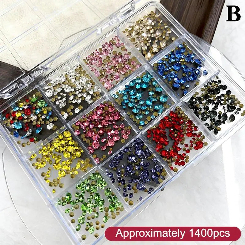 3D Nail Art Rhinestones – Heart & Butterfly Flatback Crystals
