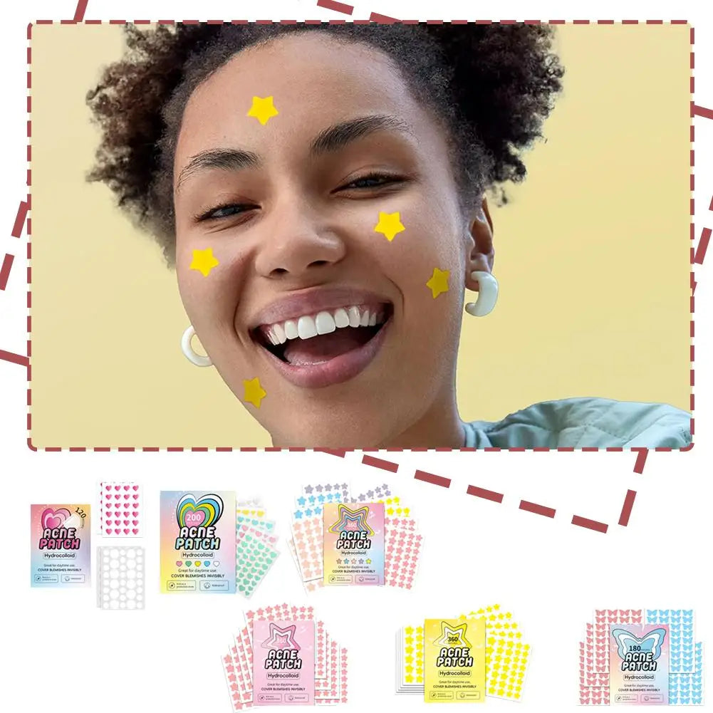 Colorful Star Pimple Patches – Fun Shaped Spot Stickers