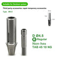 Dentium Ti-Base Temporary Abutment Hex & Non-Hex with Screw