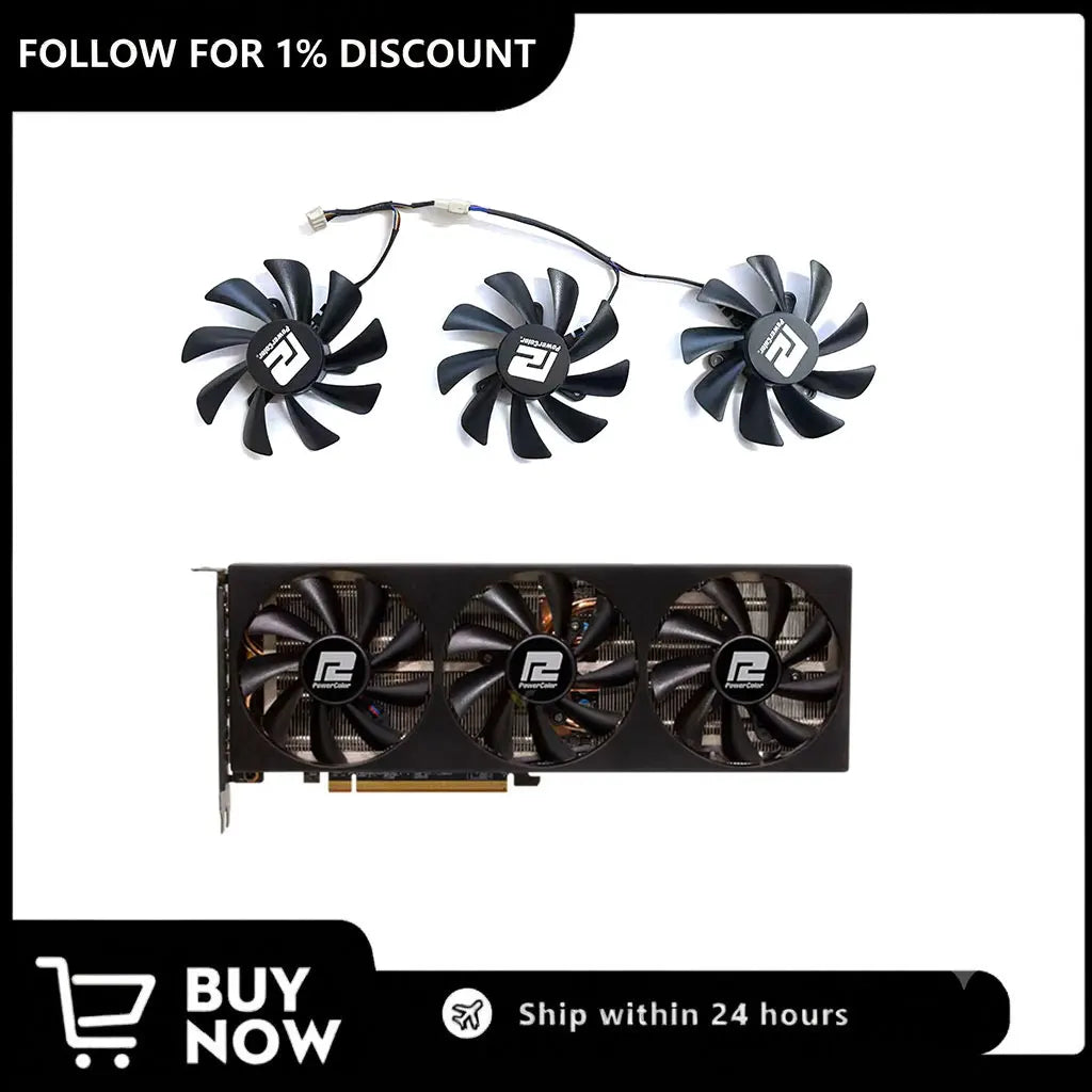 85MM GPU Fan for RX6750 GRE 12GB – FD9015U12D 4PIN Replace