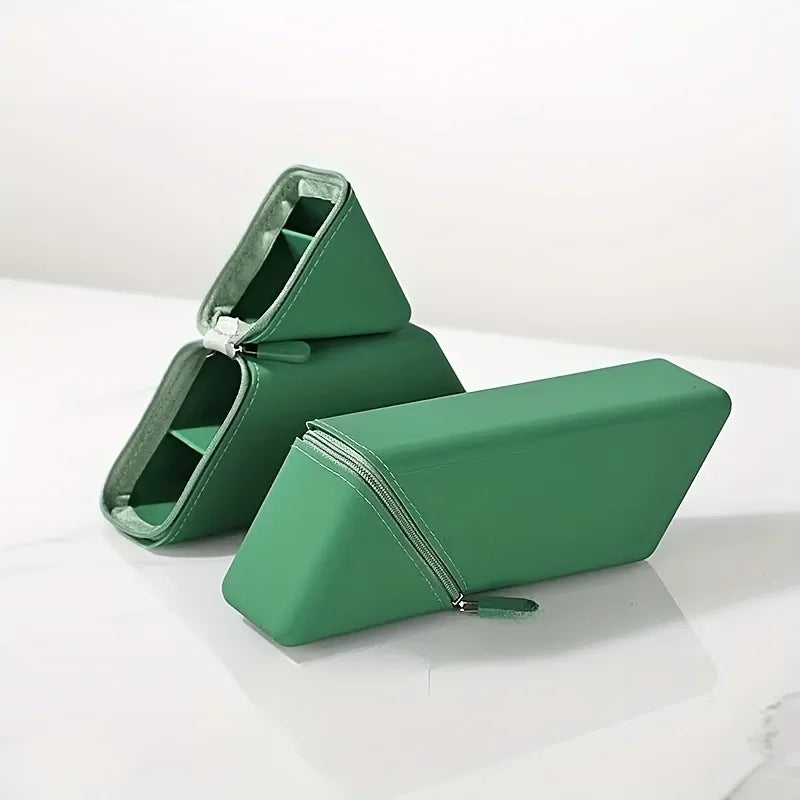 Foldable Silicone Pen Holder Large Capacity Desk Pencil Case