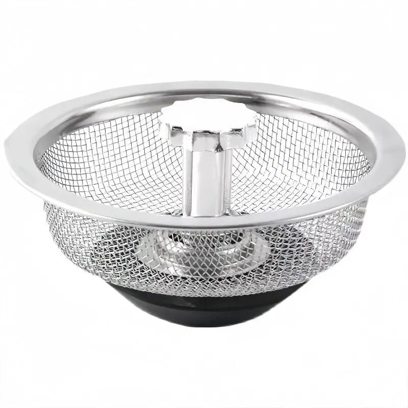 Stainless Steel Sink Strainer Drain Filter Basket with Handle