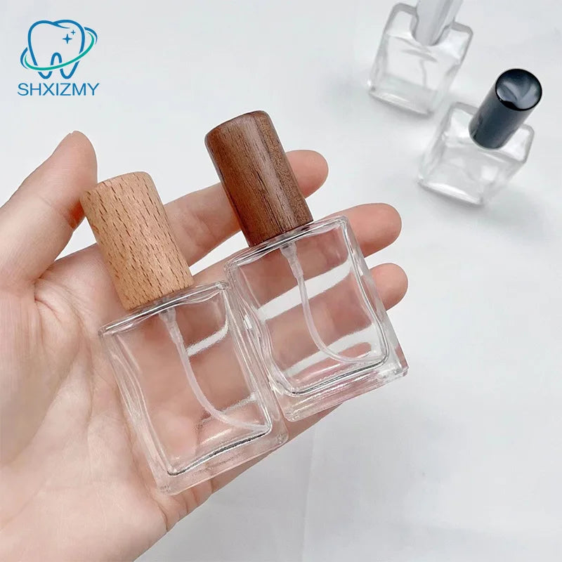 Square Glass Refillable Perfume Spray Bottle 15/30/50ml