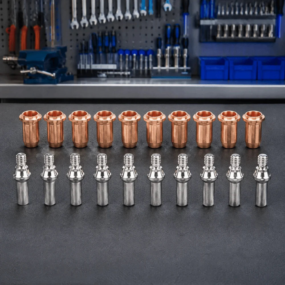 PT60 Plasma Electrode & Nozzle Tip Kit 20Pc 30A–60A