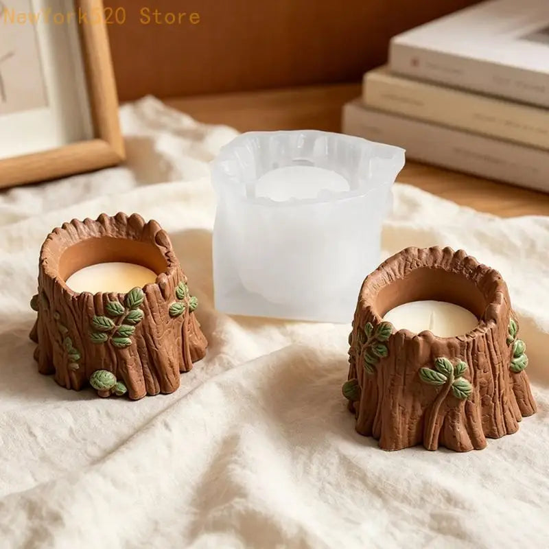 Tree Stump Silicone Mould for Resin, Concrete & Wax Casting