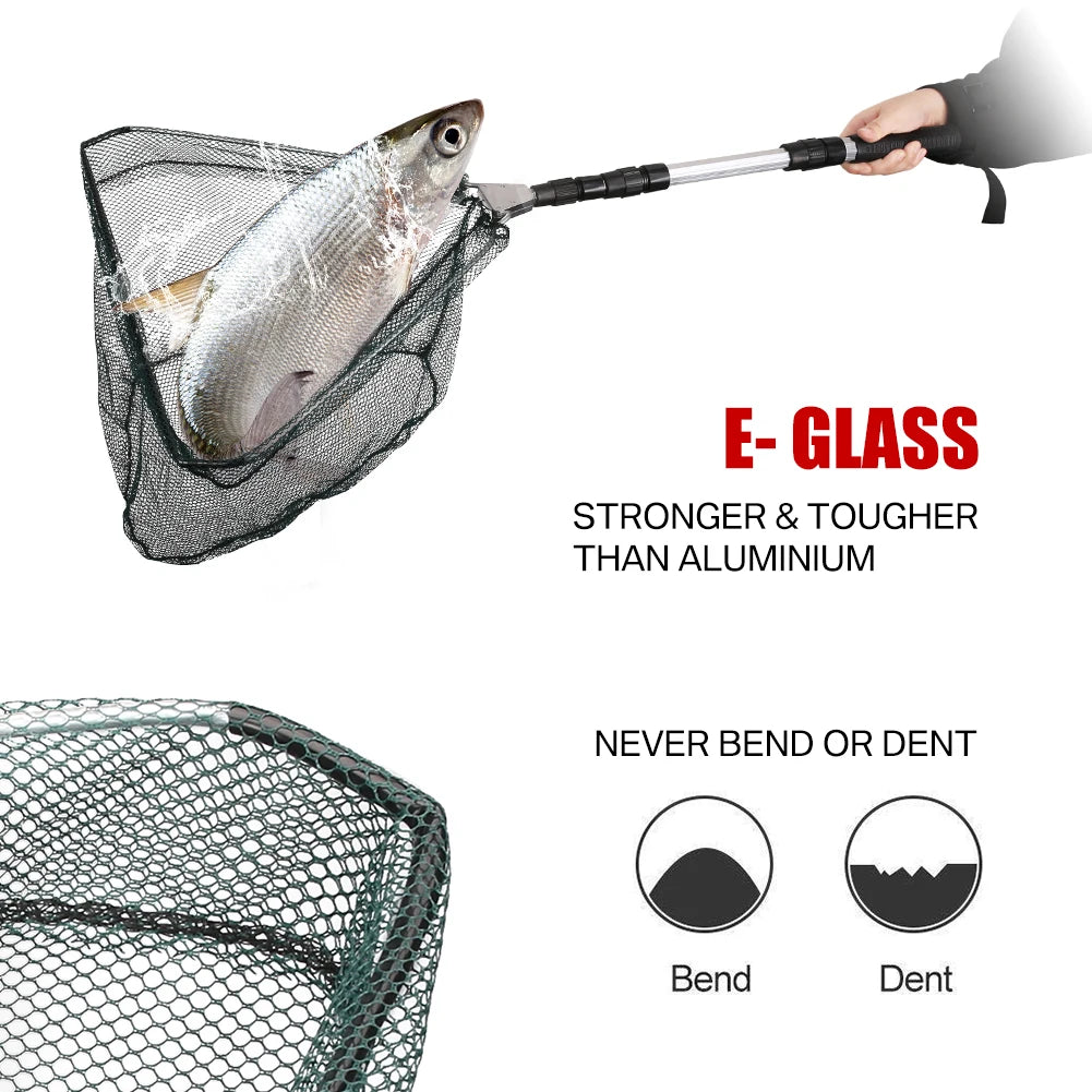130CM Telescopic Fishing Landing Net – Saltwater & Freshwater