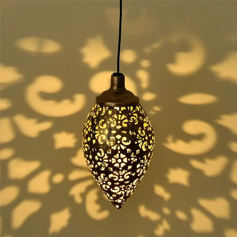 VIBE Hanging Solar Lanterns Hollow Outdoor Waterproof Garden Decor