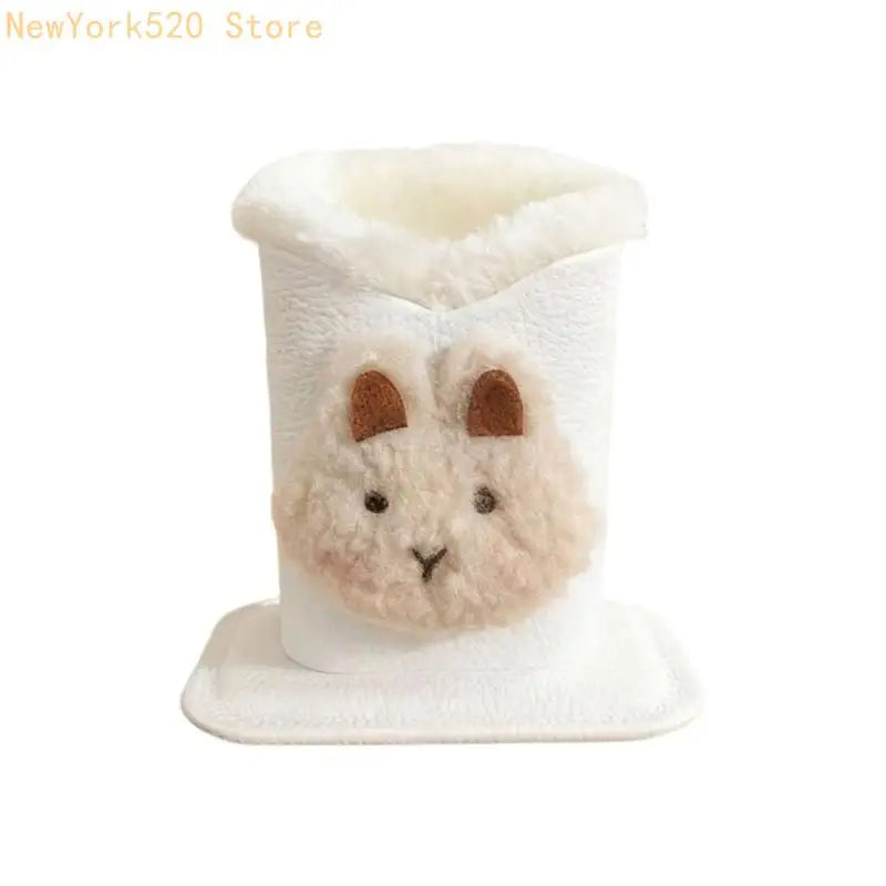 Cartoon Plush Eyeglasses Holder & Desk Organizer Stand