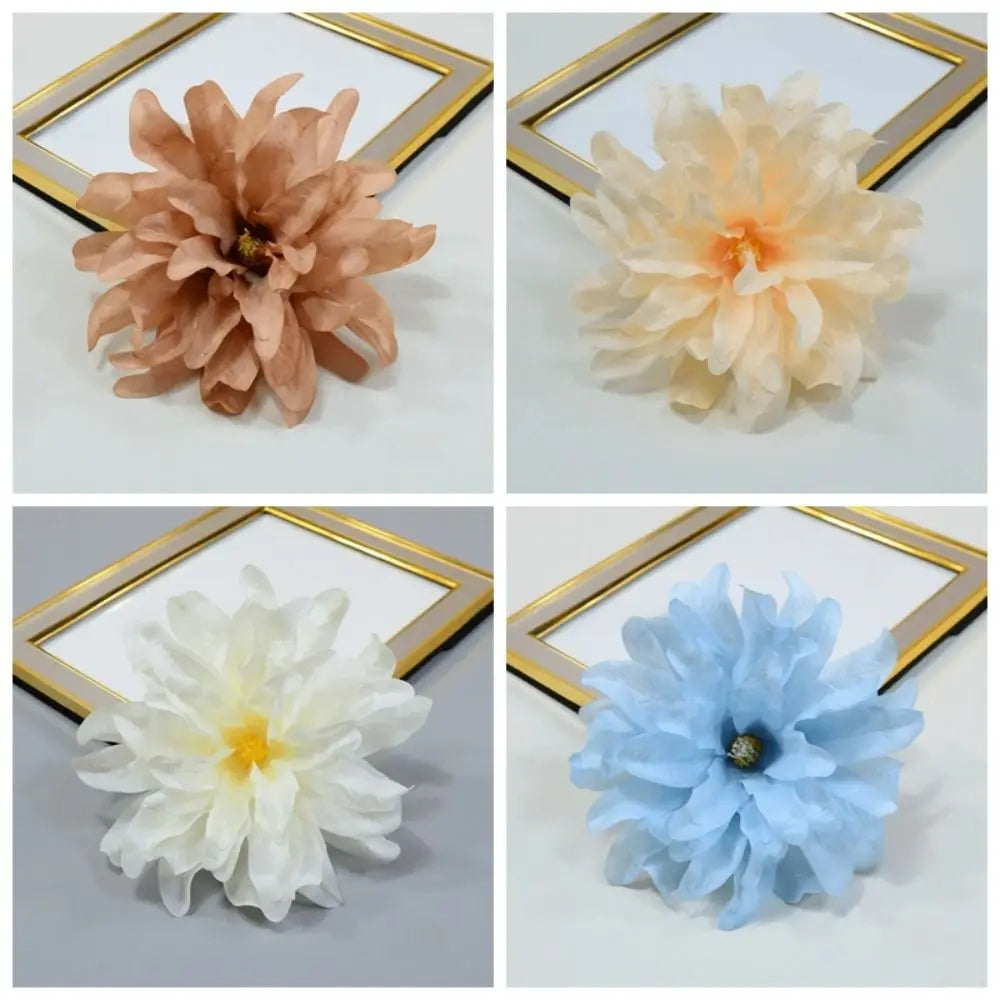 10-Pack Artificial Silk Orchid Flower Heads 15cm Multicolor