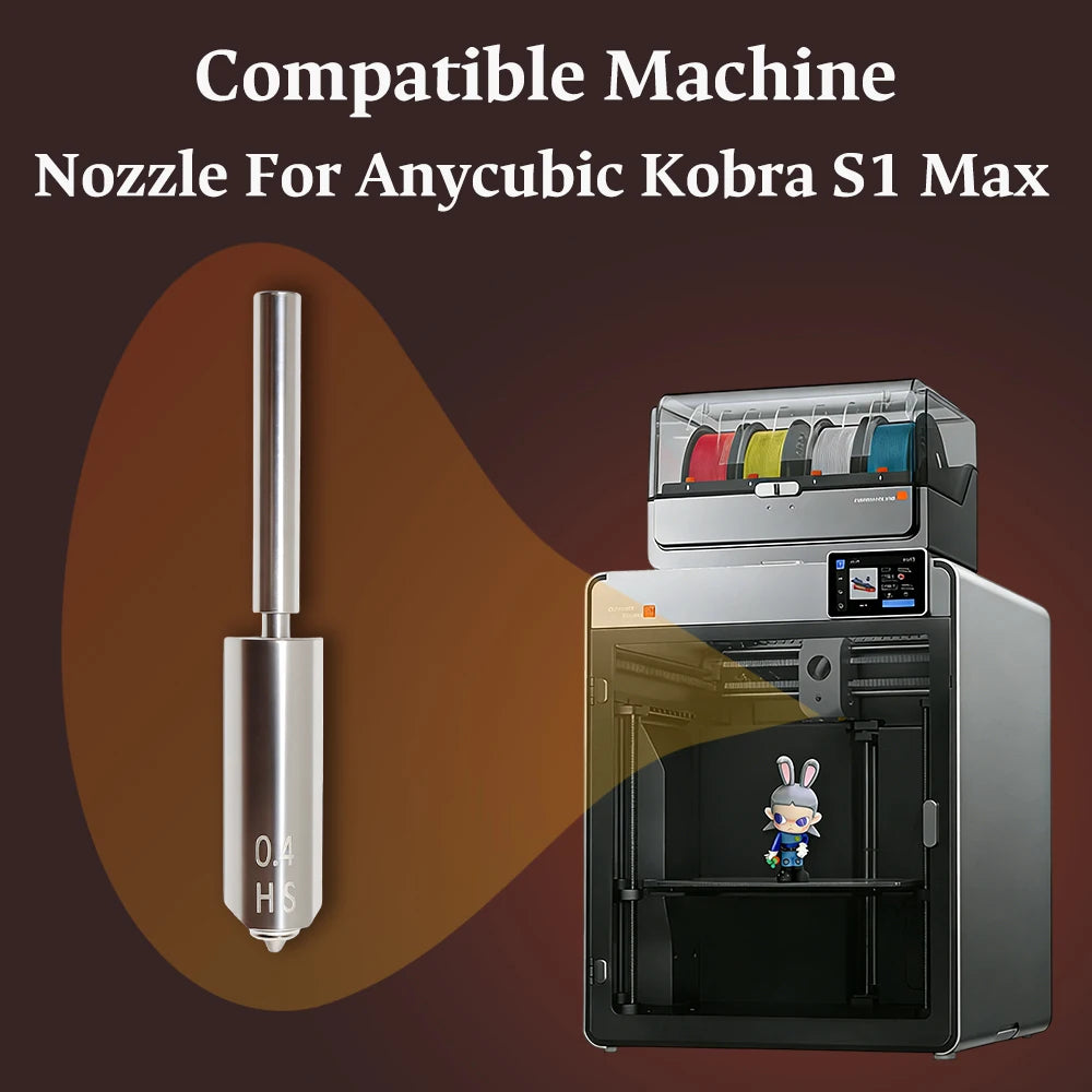 Anycubic Kobra S1 Max Hardened Steel Nozzle & Hotend Kit