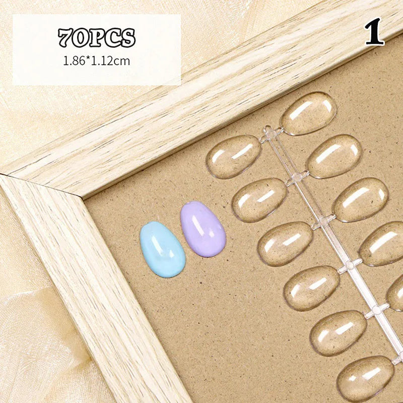 Acrylic Nail Color Card Display Tips – 70/80 Pcs Manicure