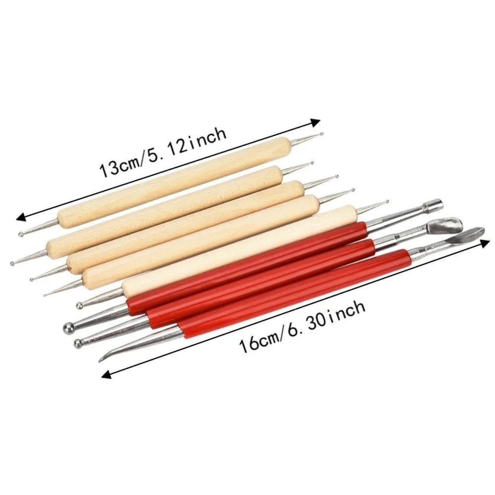 8-Piece Leather Carving Tool Set – Stylus Pens & Spoons