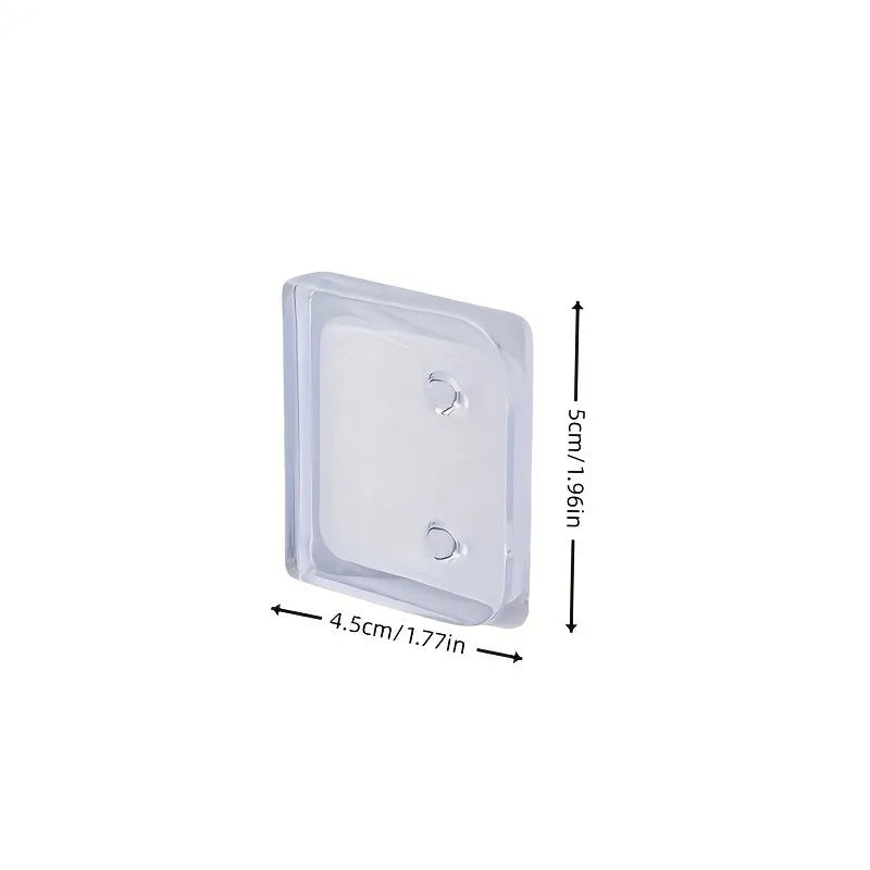 Transparent Curtain Clips 2/4 Pack – No-Drill Adhesive