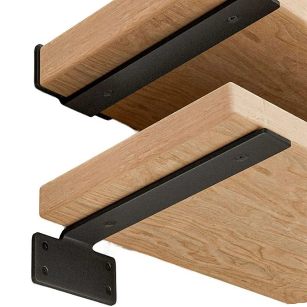 Heavy Duty Invisible L Brackets Floating Wall Shelf Support Metal
