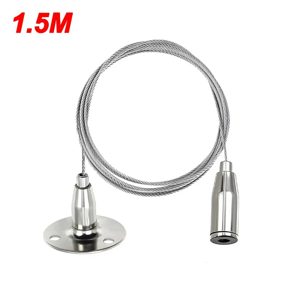 1.5mm Stainless Steel Wire Rope Suspension Kit – Adjustable Hook