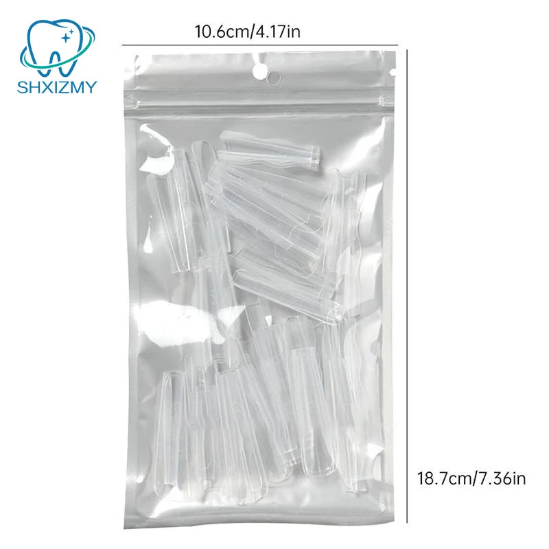 60Pcs Reusable Poly Dual Forms Nail Gel Mold Extension Tips