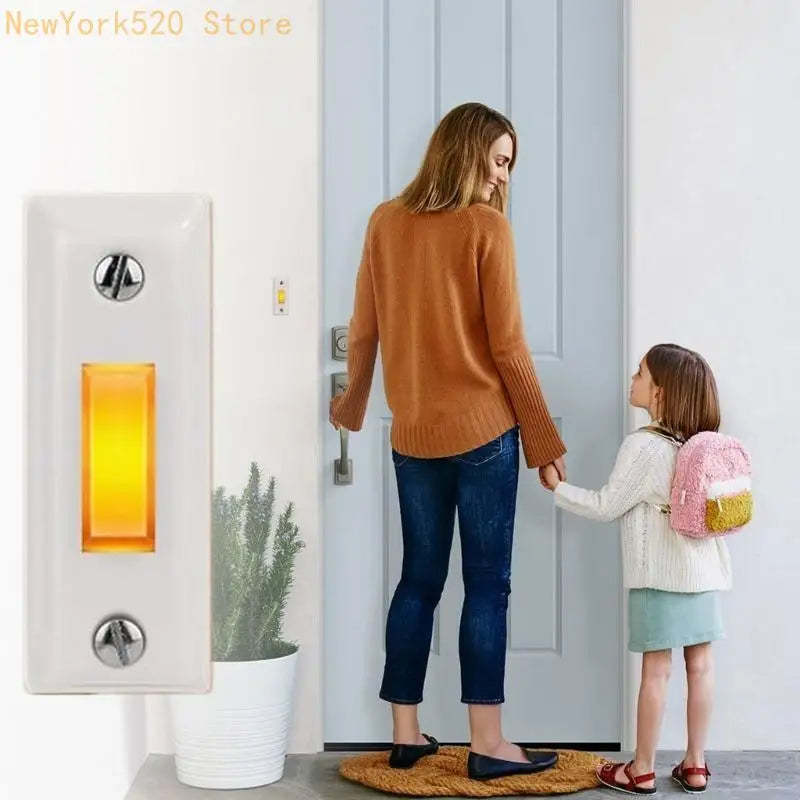 Weather-Resistant Lighted Doorbell Push Button – Brick & Stucco
