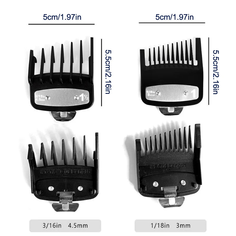 2-Pack Universal Hair Clipper Guide Combs & Trimmer Guards