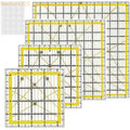 4-Piece Clear Acrylic Quilting Ruler Set – Patchwork Templates