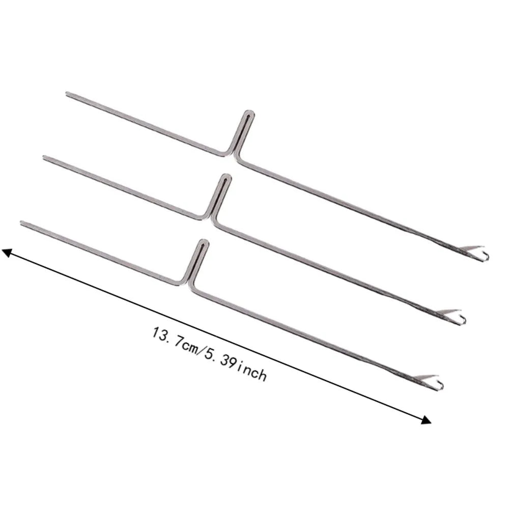 50-Pc Stainless Steel Knitting Machine Needles 5.39 In Set