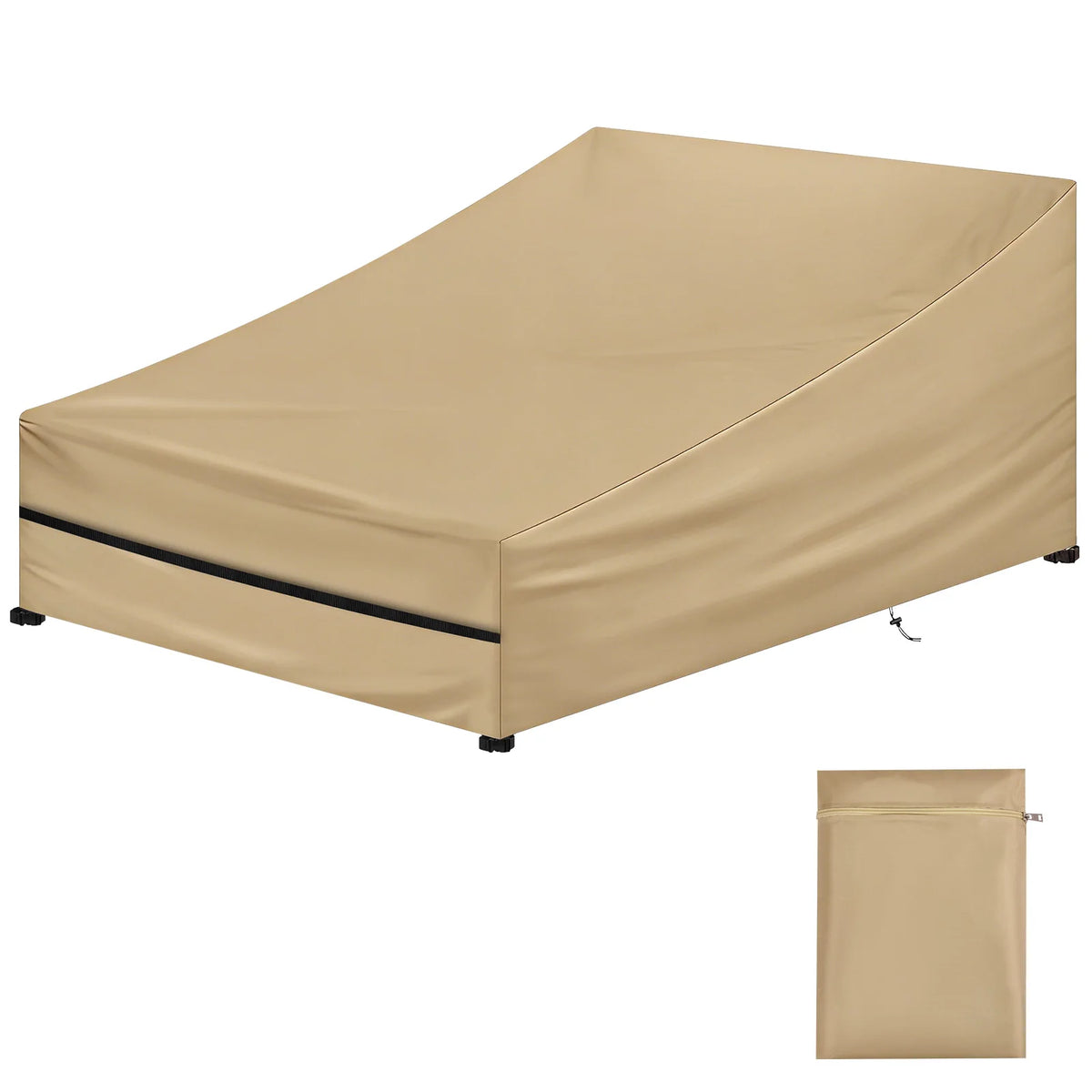 Waterproof Sun Lounger Cover 1/2 Seater 210D Oxford Anti-UV