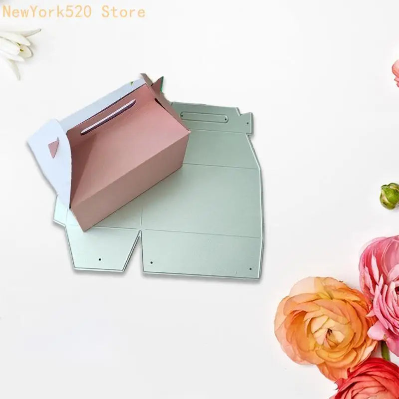 Gift Box Cutting Die Stencil – Christmas Paper Craft Template