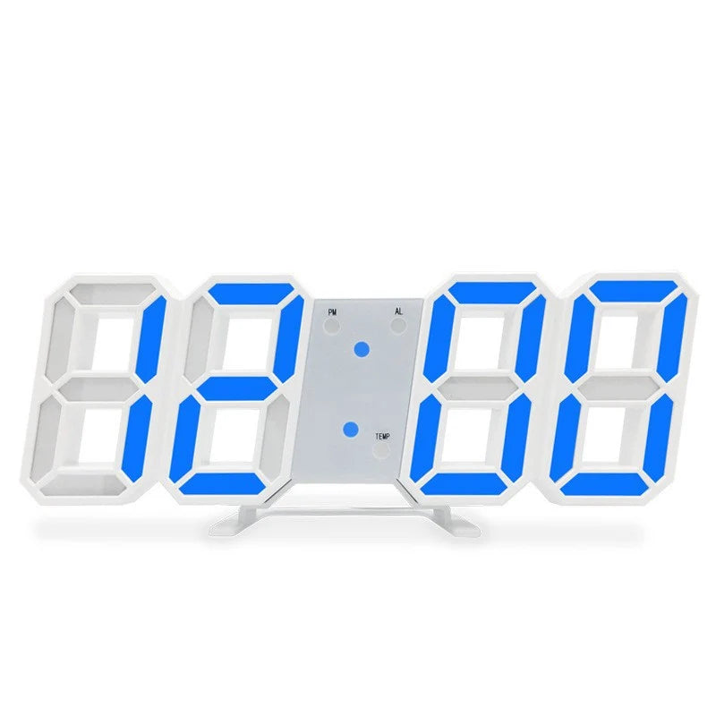 3D Luminous LED Digital Alarm Clock – Voice-Activated Silent