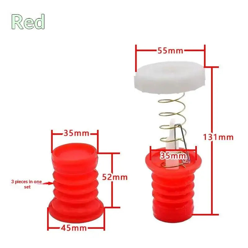 Washing Machine Drain Valve Plug Set – Rubber Seal & Spring