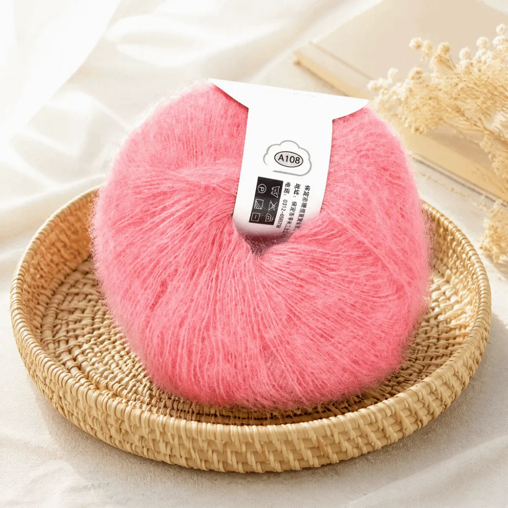 Soft Mohair Wool Yarn Nude Pink – Knitting & Crochet