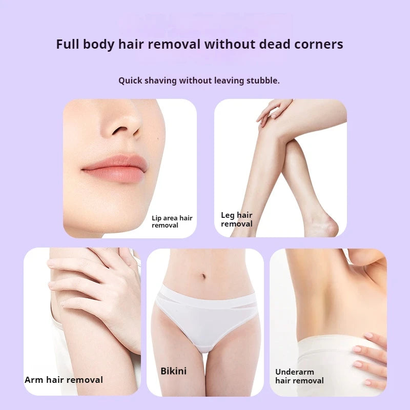 Mini Women's Electric Shaver & Bikini Trimmer – Dual Head