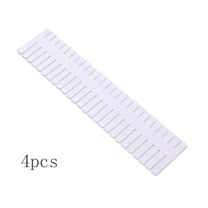 4-Pack Adjustable Plastic Drawer Dividers & Organizer