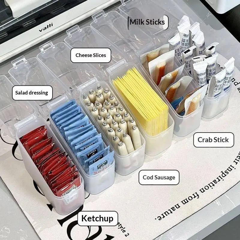 Tilted Lid Clear Stackable Storage Container – Kitchen Organizer