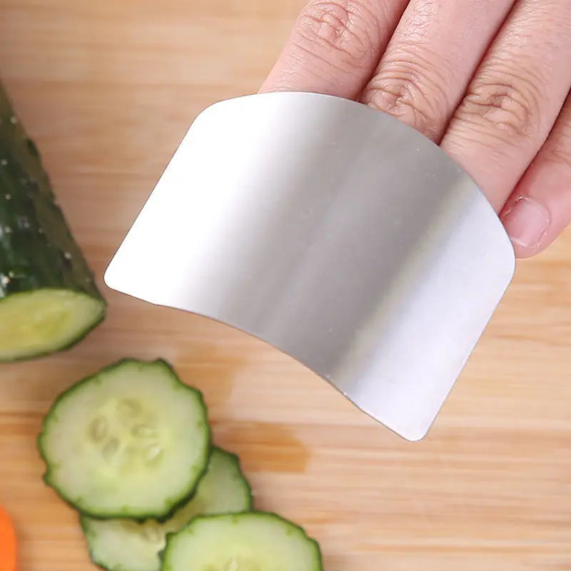 Stainless Steel Finger Guard – Kitchen Cutting Protector