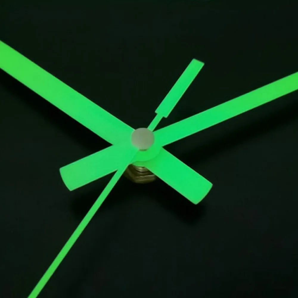 12-Inch Glow in the Dark Silent Wooden Wall Clock – Brown