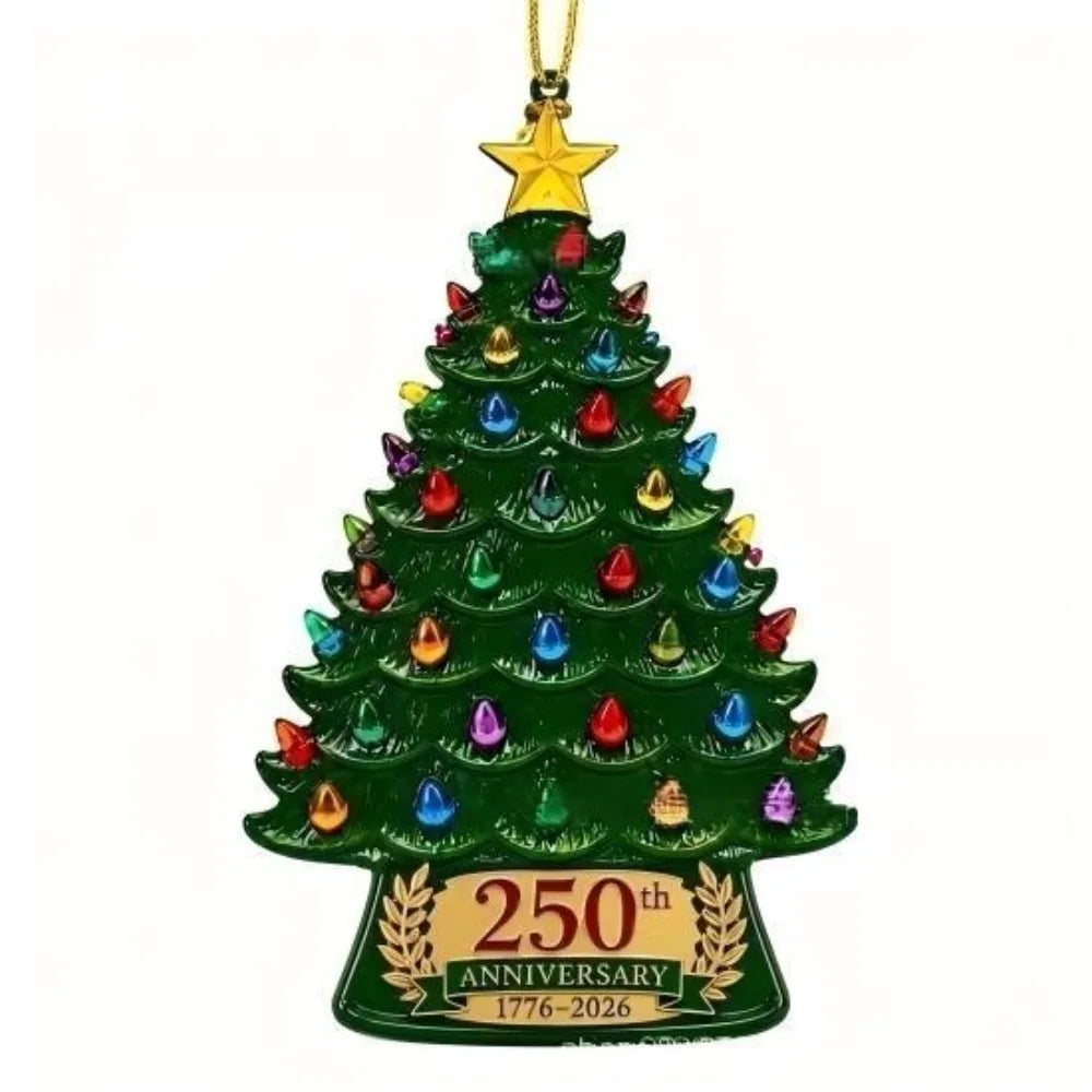2D Flat Acrylic Christmas Tree Ornaments – Outdoor Rated