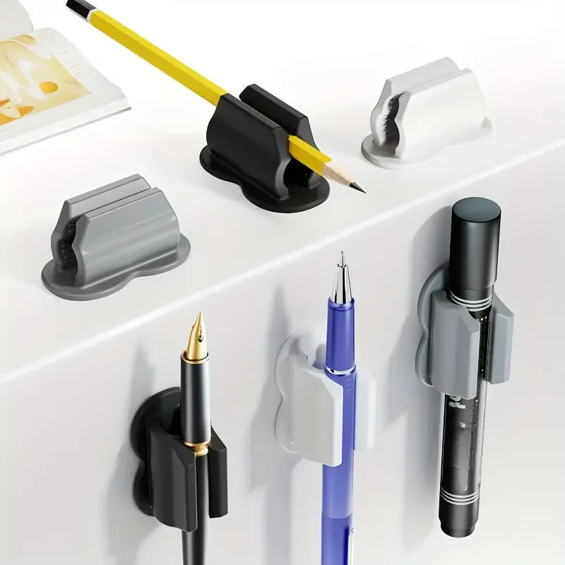 Silicone Adhesive Pen Holders for Desk & Wall – 1/2 Pack