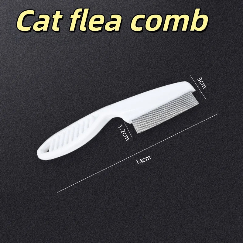 Pet Flea Comb Fine Tooth Detangling Brush for Cats & Dogs