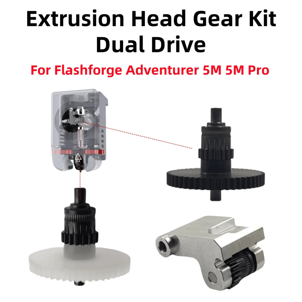 CNC Nanocoated Hardened Extruder Gear Kit – Flashforge AD5M Pro