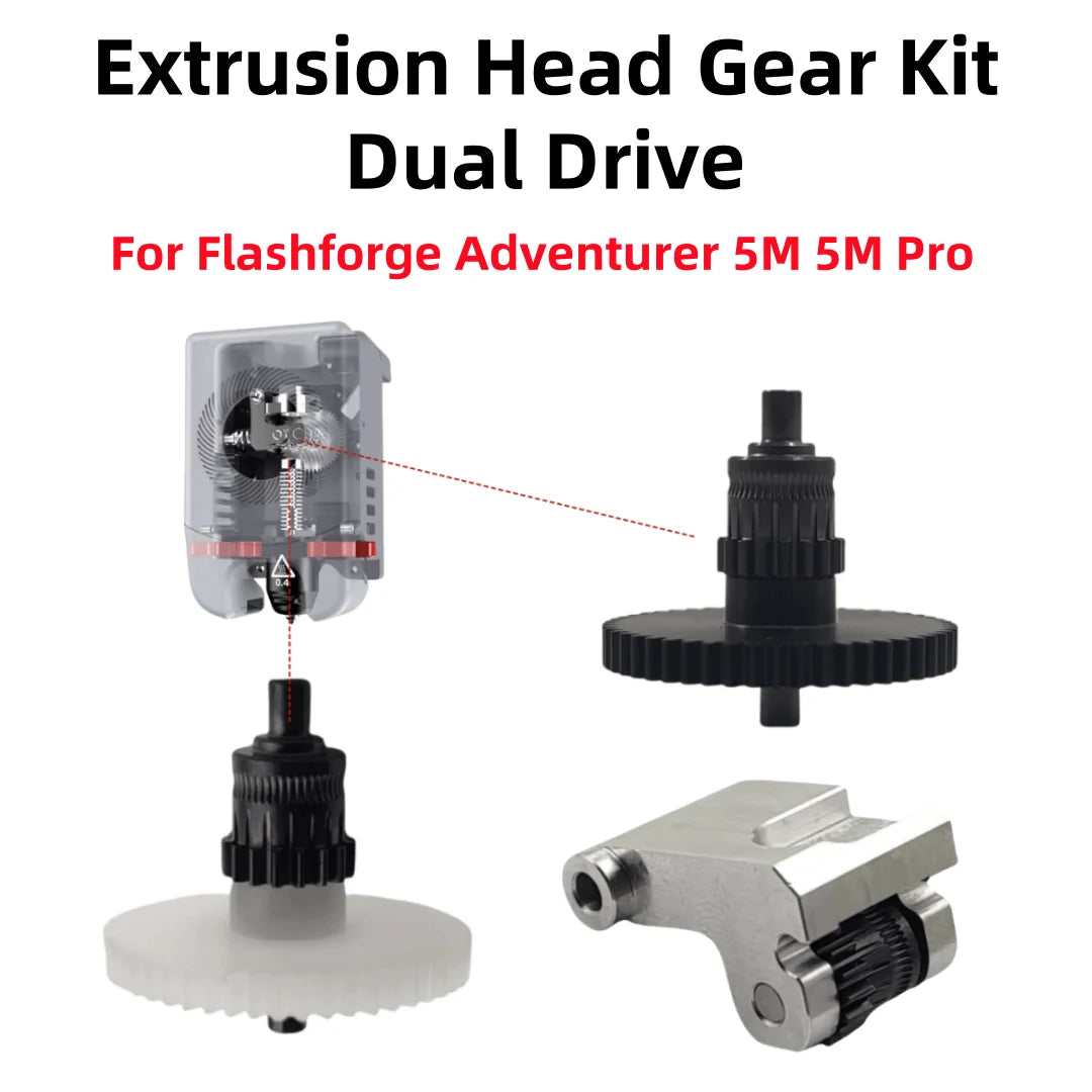 CNC Nanocoated Hardened Extruder Gear Kit – Flashforge AD5M Pro