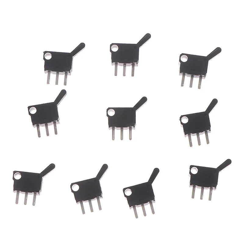 10-Pack Miniature Micro Switches 3-Pin Momentary Push Button DIY