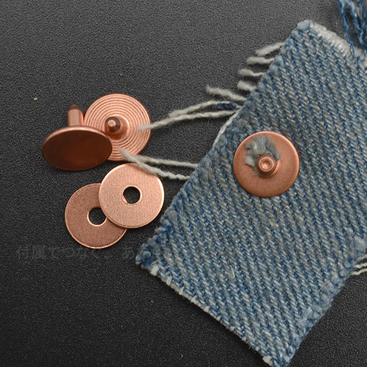 Brass Rivets Pocket Corner Nails – Denim & Leather Fasteners