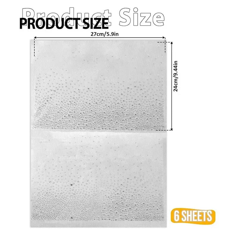 18-Sheet Iron On Rhinestone Transfers – Glitter Crystal Patches