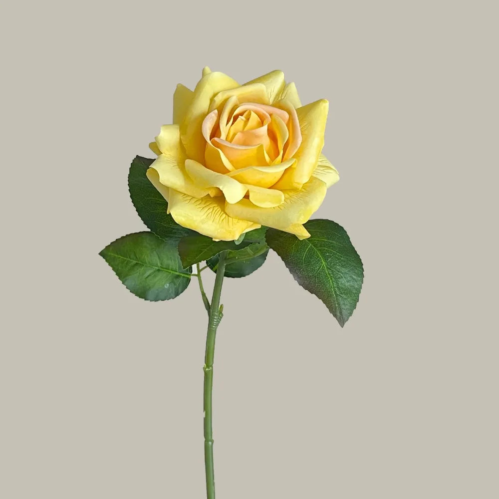 Multicolor Artificial Rose Silk Real Touch Faux Flower 42cm