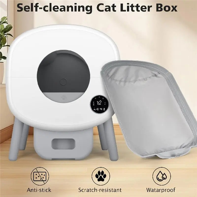95L Automatic Self Cleaning Cat Litter Box + 4 Waterproof Liners
