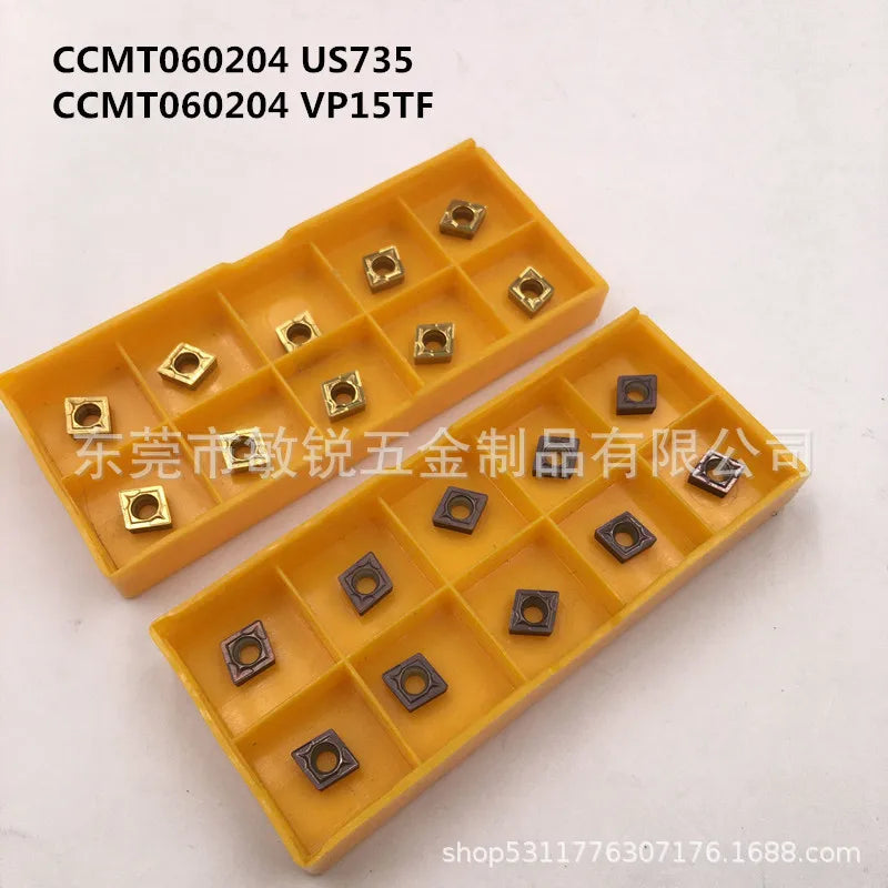 10-Pack CCMT09T308 Carbide Inserts CNC Metal Turning Tools